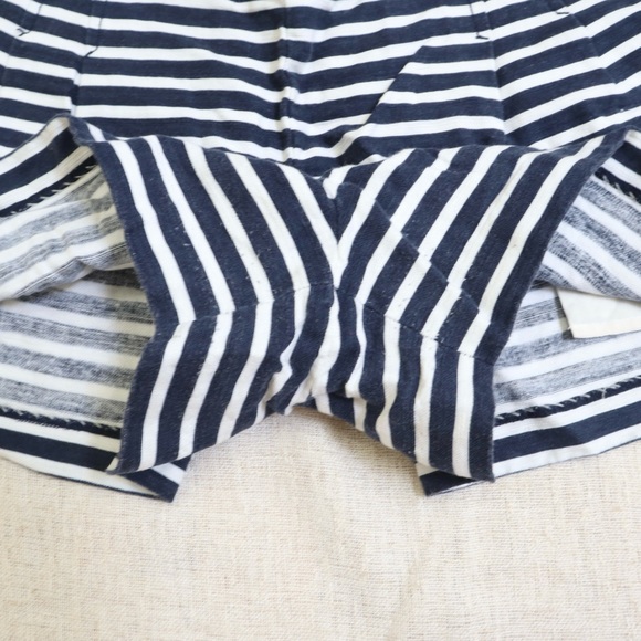 J Crew Linen Blend Striped Navy Shorts - Picture 5 of 8